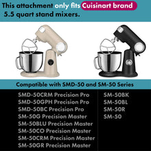 Load image into Gallery viewer, Flat Beater Replacement for Cuisinart 5.5-Quart Stand Mixer/Polished 18/8 Stainless Steel Accessories/No coating/Dishwasher Safe