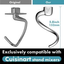 Load image into Gallery viewer, Spiral Dough Hook Replacement for Cuisinart 5.5-Quart Stand Mixer/Polished 18/8 Stainless Steel Accessories/No coating/Dishwasher Safe