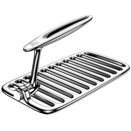 Skeleton Grill Press with Sear Marks - Heavy Duty Stainless Steel Grill Weight for Even Cooking, Faster Grilling, Flat Burgers & Steaks - Dishwasher Safe