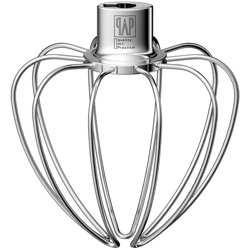 Heavy Duty Whisk Attachment for KitchenAid 4.5-5QT Tilt-Head Stand Mixers- Extra Thick Stainless Steel Wire Whip for Fast Whipping, Commercial Grade for Large Batches, Dishwasher Safe