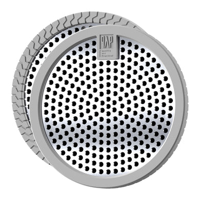 4.5inch Stainless Steel and Silicone Shower Drain hair catcher （2Pack）